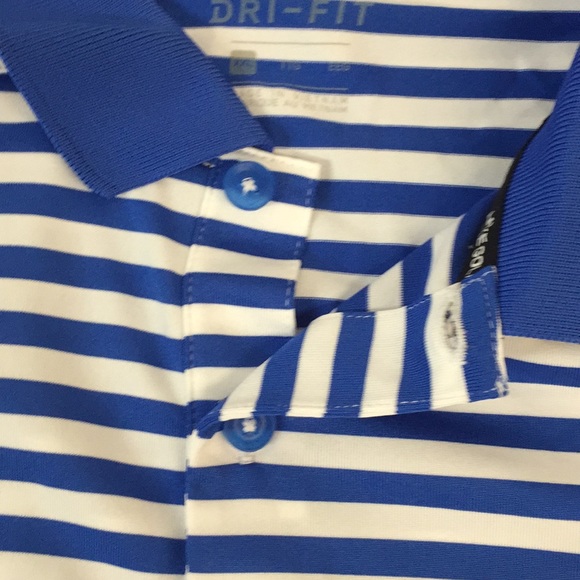 NWT Nike Golf Polo Dri-Fit Blue Men’s Standard Fit - Picture 5 of 11